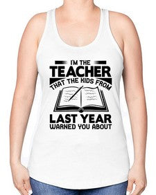 Im the teacher Style 239# - teacher -Racerback Tank