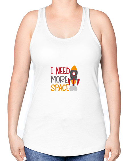Ineedmorespace 18# - space -Racerback Tank