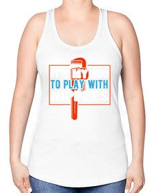 It is my job to play with nipples1000# - plumber -Racerback Tank