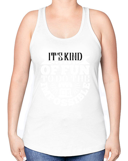 Its kind of fun to do the impossible Style 251# - architect -Racerback Tank
