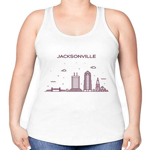 JacksonvilleFL 975# - cities -Racerback Tank