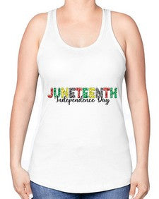 Juneteenth Independence Day 37# - black juneteenth -Racerback Tank
