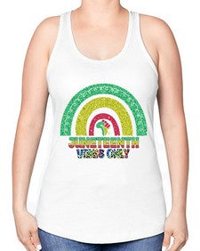Juneteenth Vibes Only 5# - black juneteenth -Racerback Tank