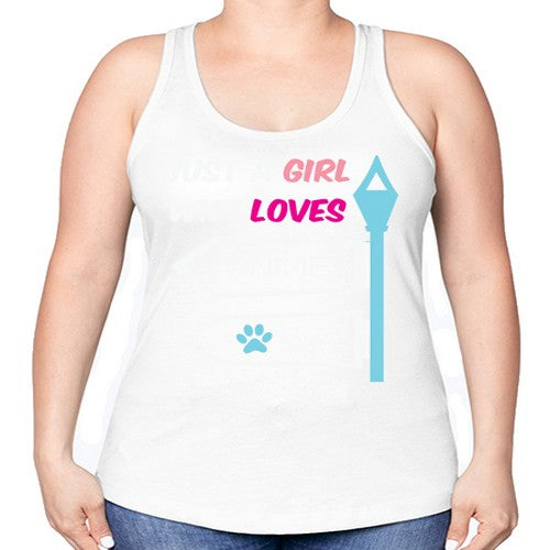 Just A Girl Who Loves Anime 264# - anime -Racerback Tank