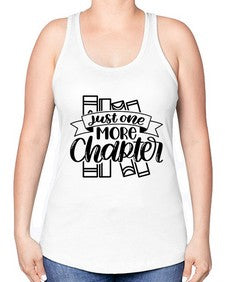 Just One More Chapter Style 1019# - teacher -Racerback Tank