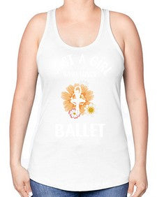 Just a girl who loves ballet 149# - ballet -Racerback Tank