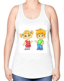 Kid 157# - cartoon general -Racerback Tank