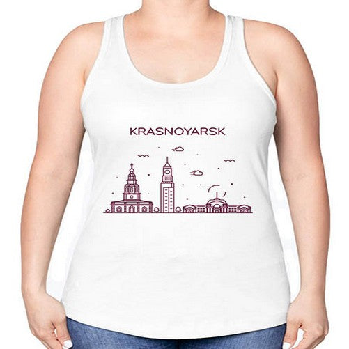 Krasnoyarsk 1085# - cities -Racerback Tank