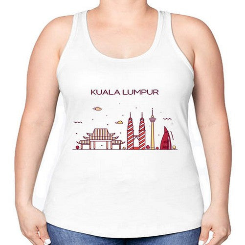 KualaLumpur 1092# - cities -Racerback Tank