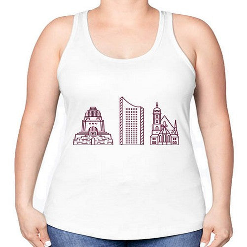 Leipzig 1127# - cities -Racerback Tank