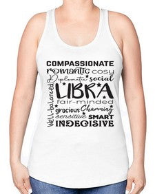 Libra 569# - libra -Racerback Tank