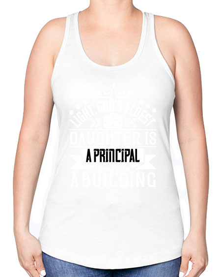 Light Gods eldest daughter is a principal beauty in a building Style 274# - architect -Racerback Tank