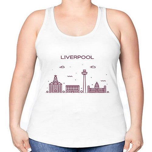 Liverpool 1150# - cities -Racerback Tank