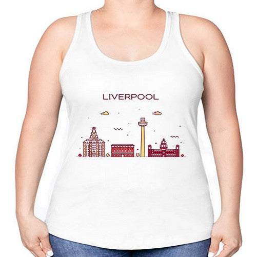 Liverpool 1153# - cities -Racerback Tank