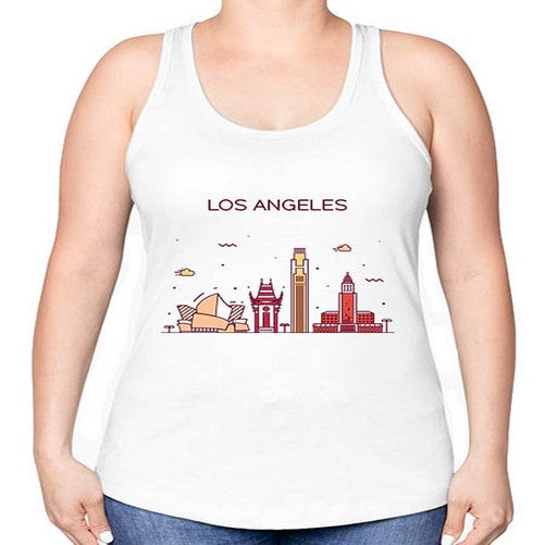 LosAngeles 1166# - cities -Racerback Tank