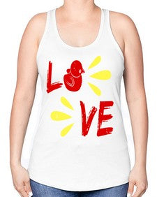 Love Duck Style 29# - ducks -Racerback Tank