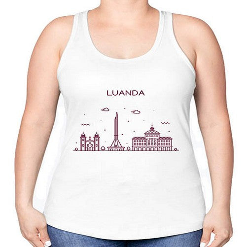 Luanda 1178# - cities -Racerback Tank