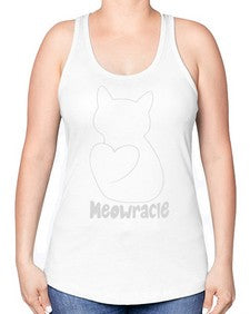 Meowracie - cats -Racerback Tank