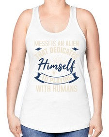 Messi is alien that dedicates himself 33# - ufo -Racerback Tank