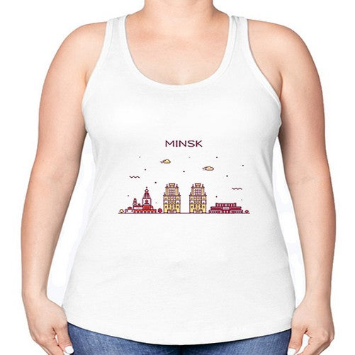 Minsk 1317# - cities -Racerback Tank