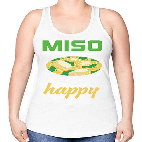 Miso Anime Japanese Food Lover 268# - anime -Racerback Tank