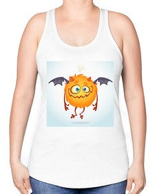 Monster 177# - cartoon general -Racerback Tank