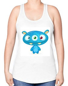 Monster 181# - cartoon general -Racerback Tank