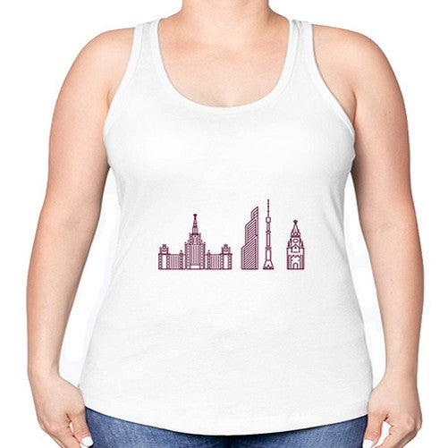 Moscow 1355# - cities -Racerback Tank