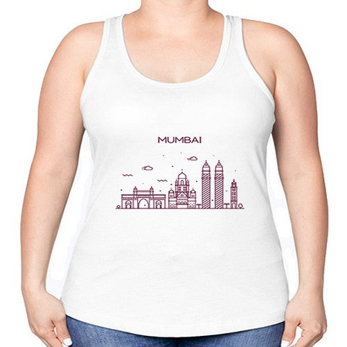 Mumbai 1381# - cities -Racerback Tank