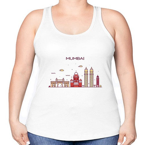 Mumbai 1384# - cities -Racerback Tank