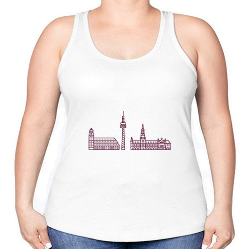 Munich 1388# - cities -Racerback Tank