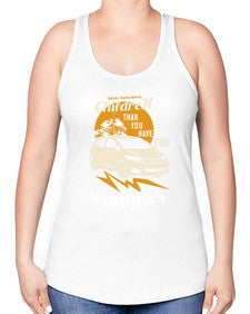 Never have more children than you have car windows 44# - car -Racerback Tank