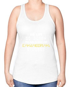 No life non money no sleep engineering student 19# - computer -Racerback Tank