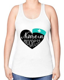 Nurse In Progress Style Style 1162# - nurse -Racerback Tank