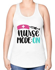 Nurse Mode ON Style Style 1181# - nurse -Racerback Tank