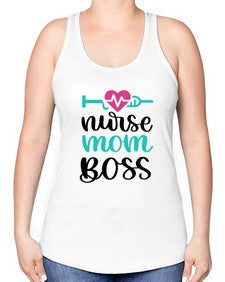 Nurse Mom Boss Style Style 1183# - nurse -Racerback Tank