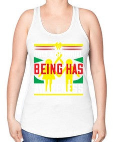 Only a spiritual being has awareness Style 34# - Self awareness -Racerback Tank