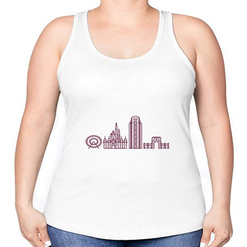 OrlandoFL 1543# - cities -Racerback Tank