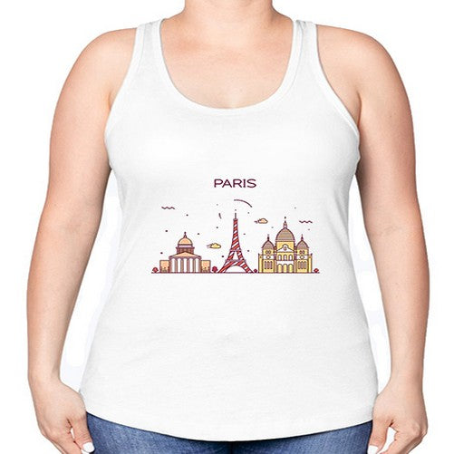 Paris 1580# - cities -Racerback Tank