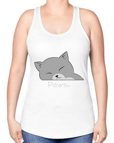 Paws - cats -Racerback Tank