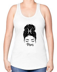 Pisces Woman - pisces -Racerback Tank