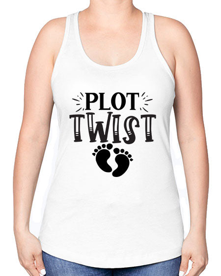 Plot Twist 438# - kids -Racerback Tank