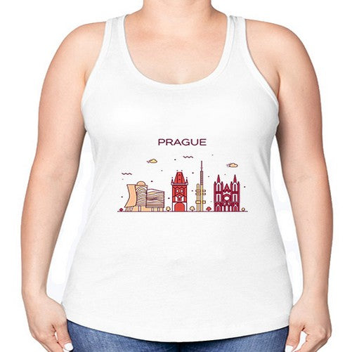 Prague 1689# - cities -Racerback Tank