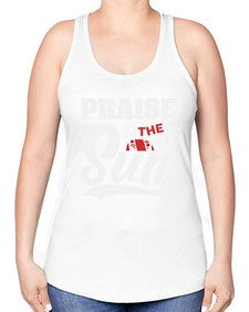 Praise the sun 40# - video games -Racerback Tank