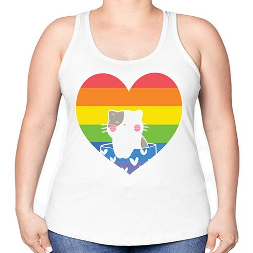 Pride Cat LGBT Kawaii Cats Anime 276# - anime -Racerback Tank