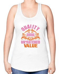 Quality service wnmatched value Style 347# - cleaner -Racerback Tank