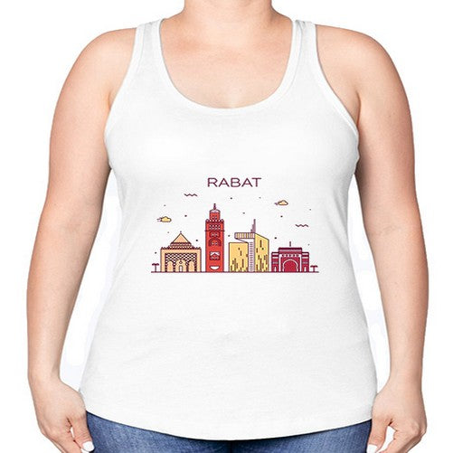 Rabat 1706# - cities -Racerback Tank