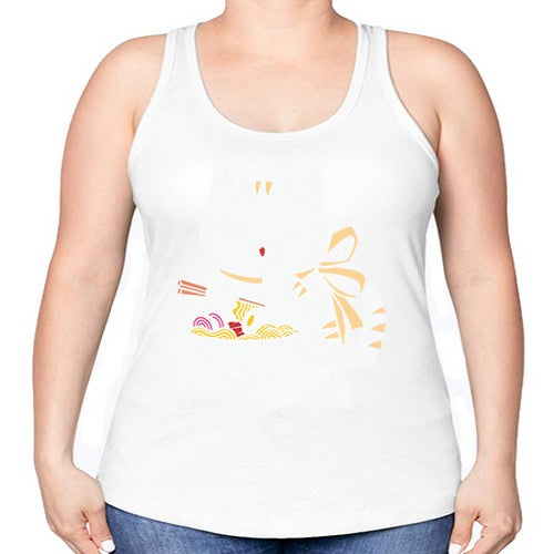 Ramen Cat Kawaii Anime Tee Japanese 280# - anime -Racerback Tank