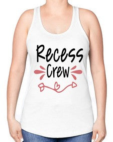 Recess Crew 748# - graduation -Racerback Tank
