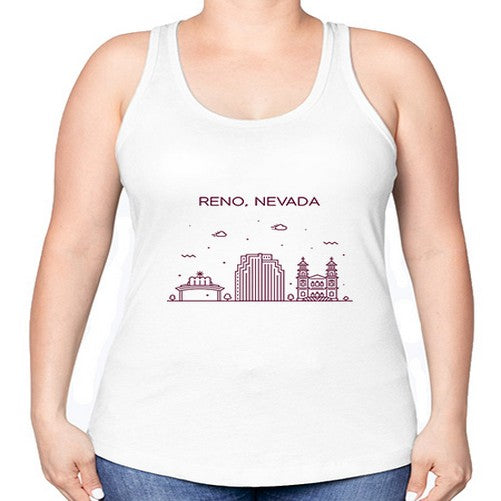 Reno 1712# - cities -Racerback Tank
